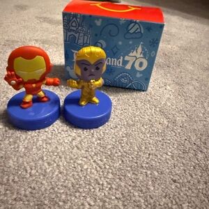 Disneyland 70th McDonalds Toys - Iron Man & Thanos
